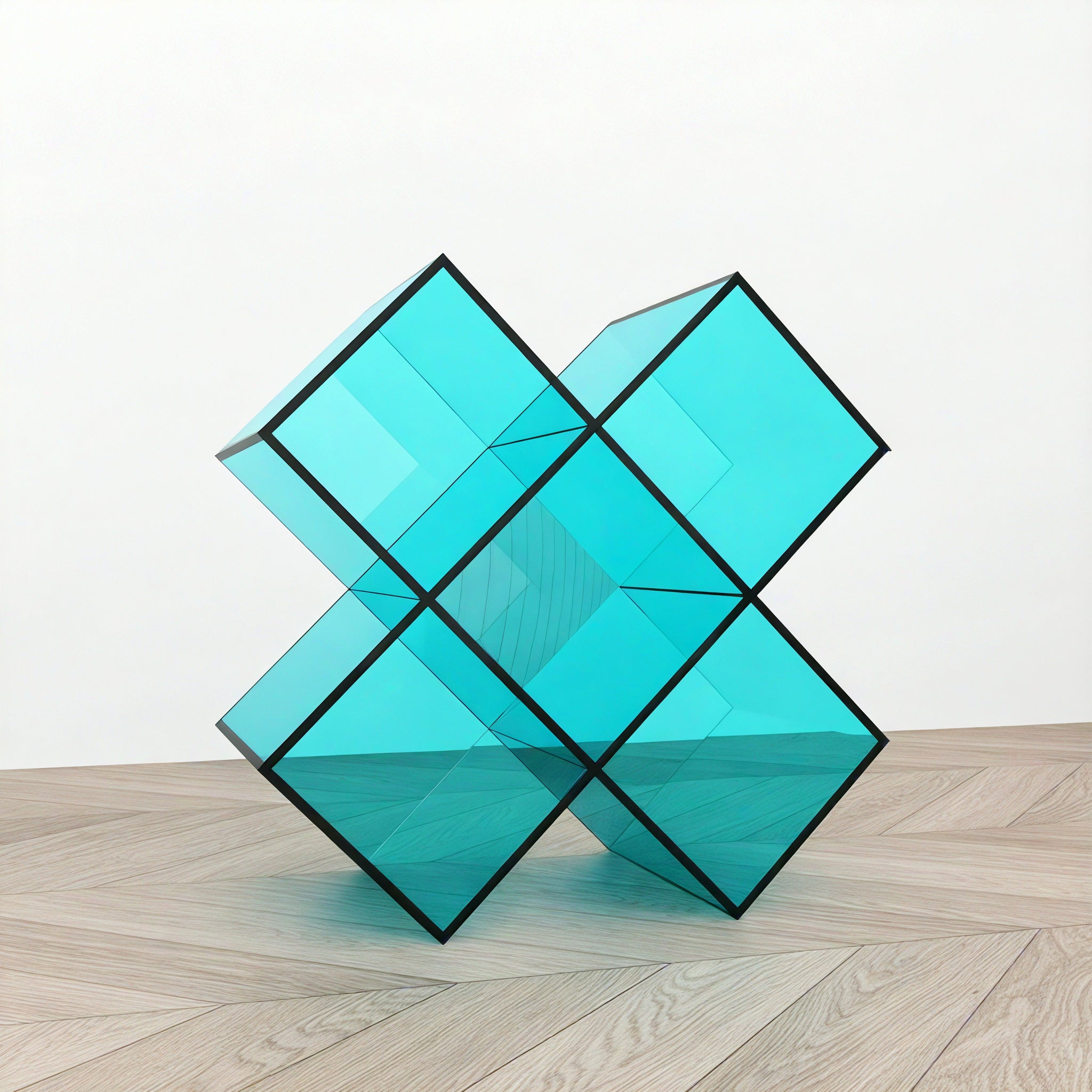 X-Cube Accent Shelf Aescraft Lake Blue