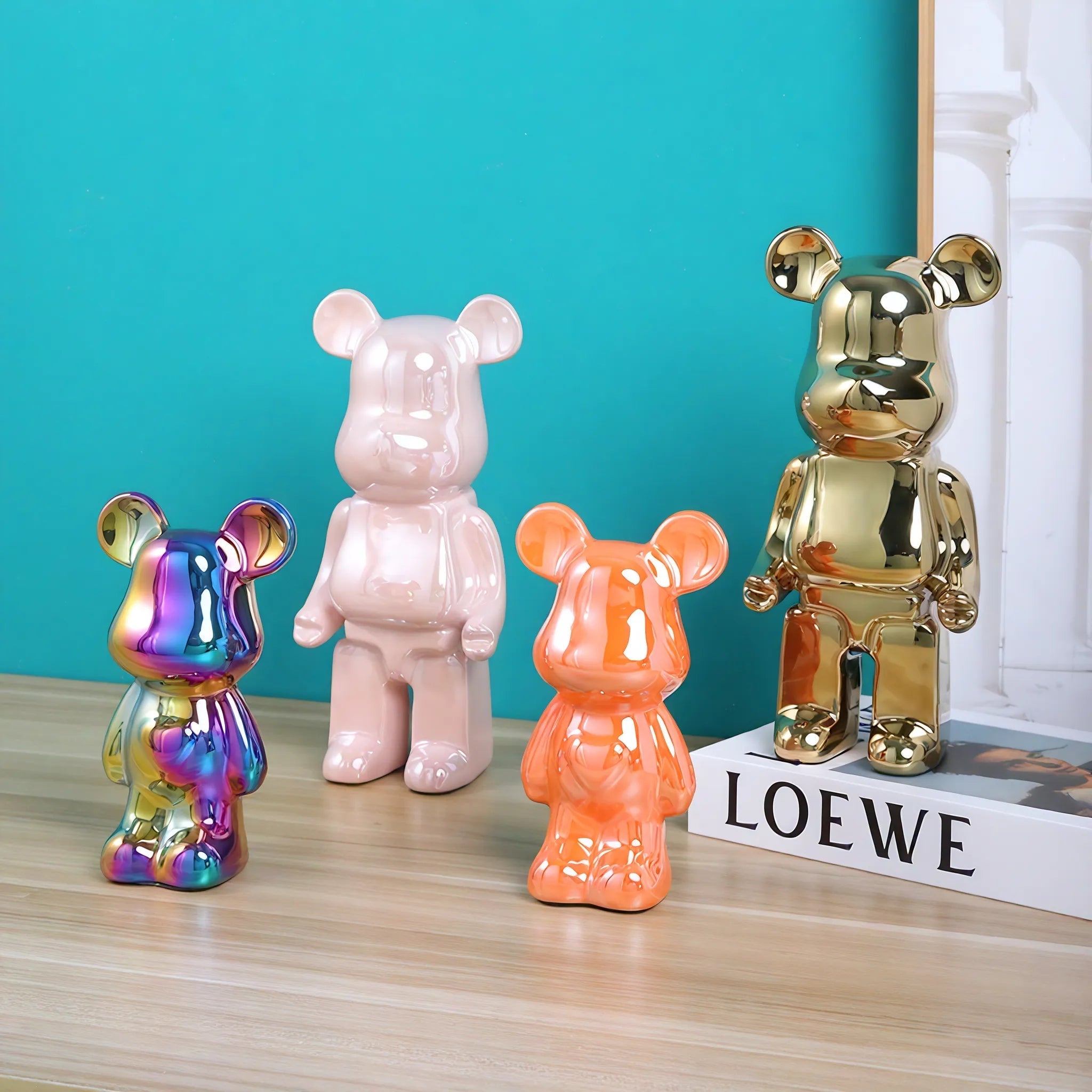 Ceramic Heart BearBrick Aescraft