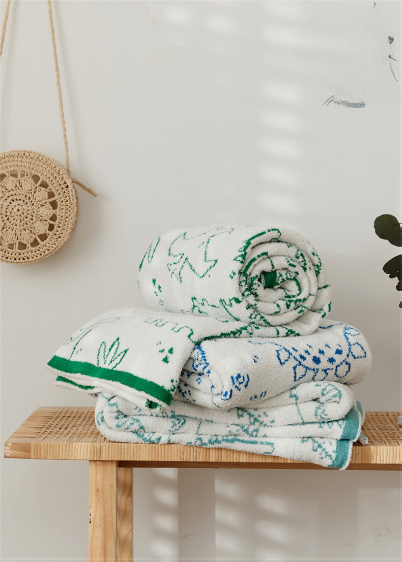 Dino Dreams Throw Blanket Aescraft