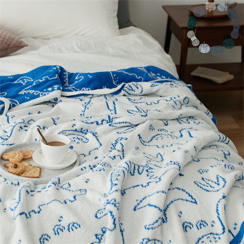 Dino Dreams Throw Blanket Aescraft