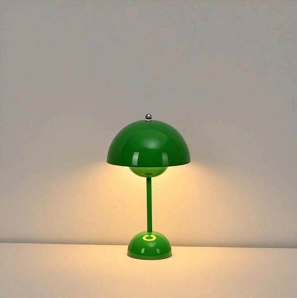 Flower Pot Table Lamp in Signal Green, from Verner Panton
