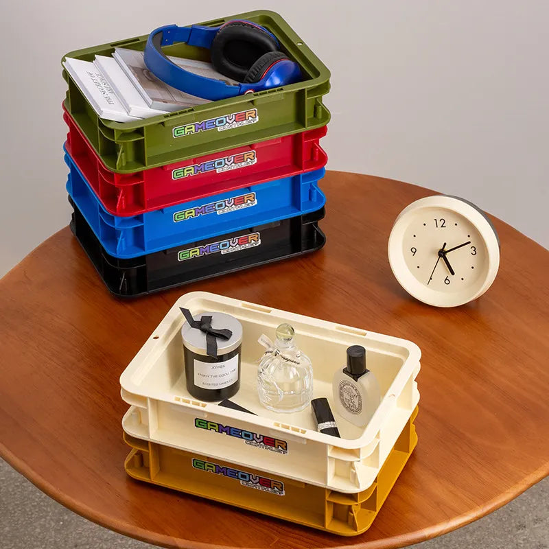 Game Stacker Box Game On Crate โ Retro Stackable Storage Box โ Aescraft