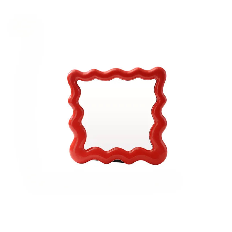 Glimmer & Gather – INS-Inspired Mirror Tray Organizer Aescraft Red