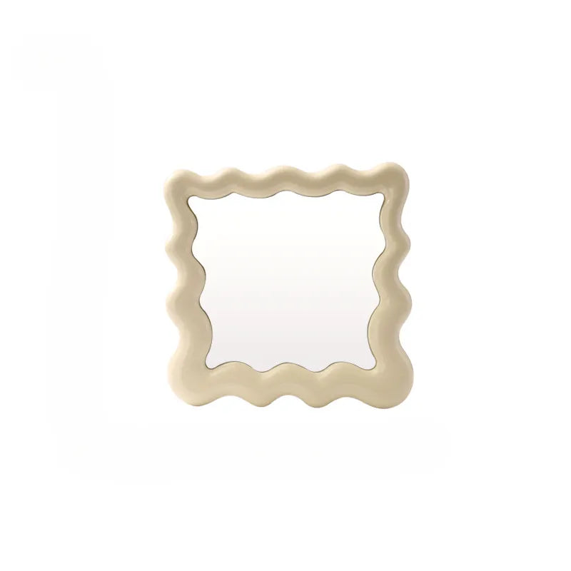 Glimmer & Gather – INS-Inspired Mirror Tray Organizer Aescraft Beige