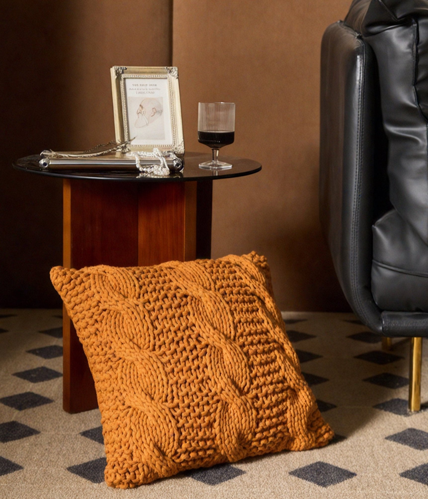 Knit-Me-Up Accent Pillow Aescraft
