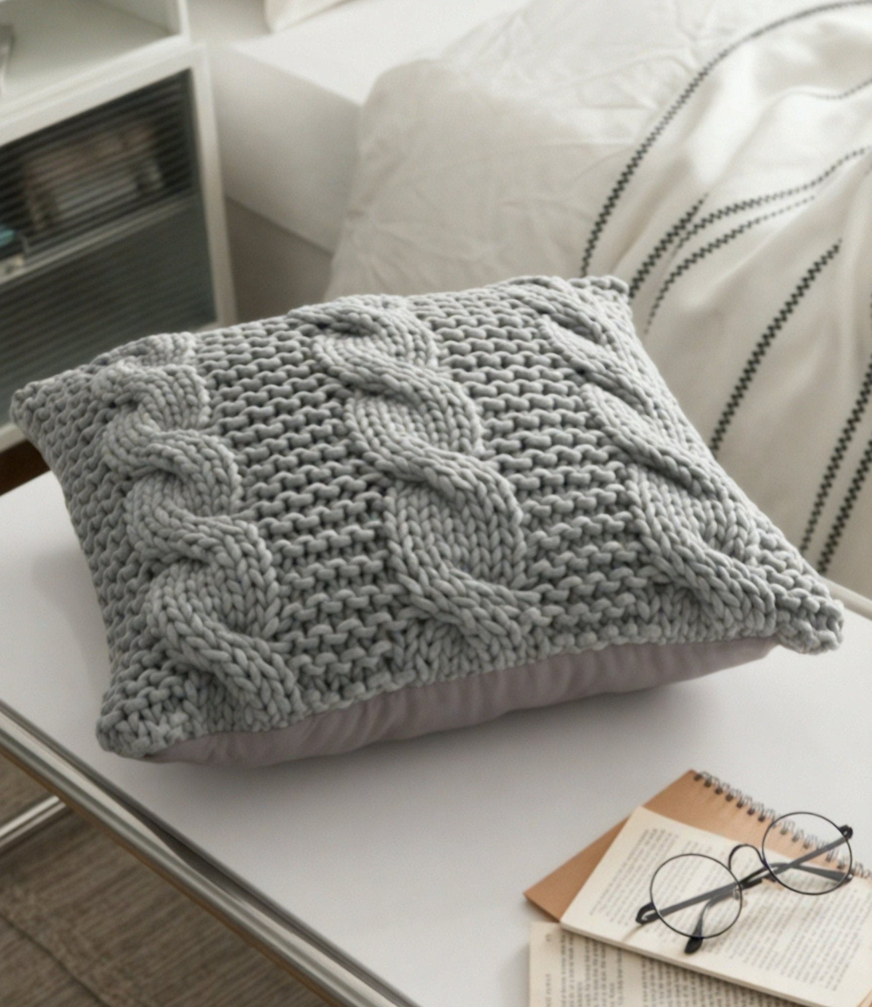 Knit-Me-Up Accent Pillow Aescraft