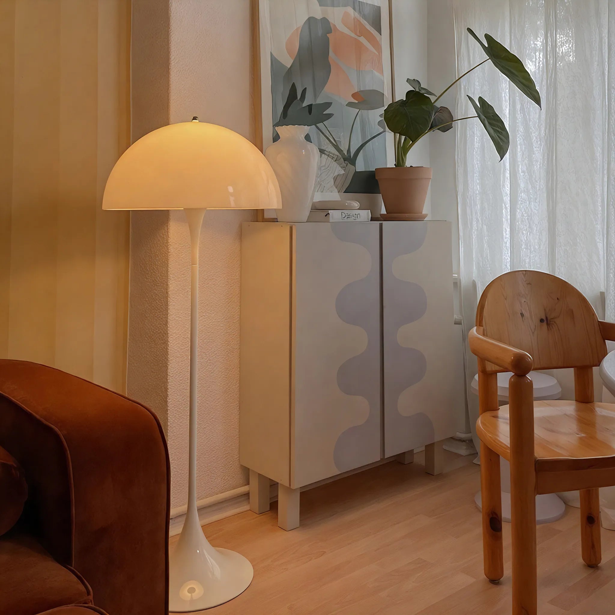 LumiShroom Floor Lamp – Retro Glow, Modern Ambiance Aescraft