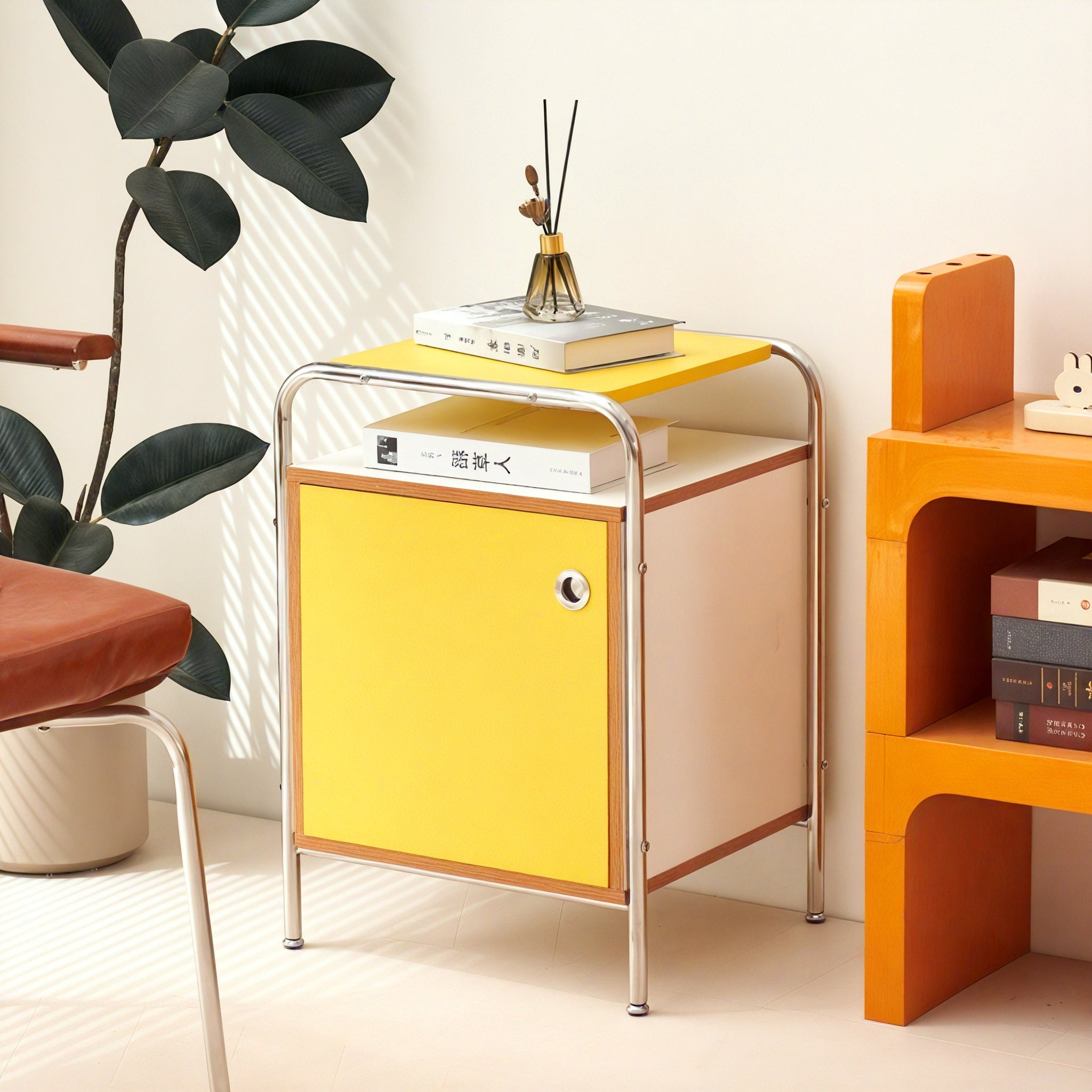 Nordic Storage Cube: A Colorful Accent Cabinet Aescraft