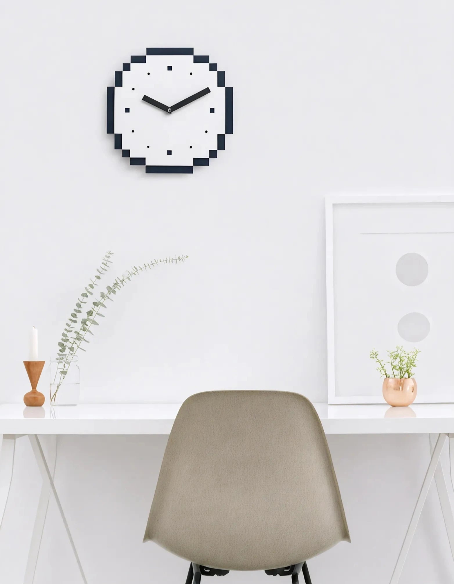 Pixel Wall Clock Aescraft