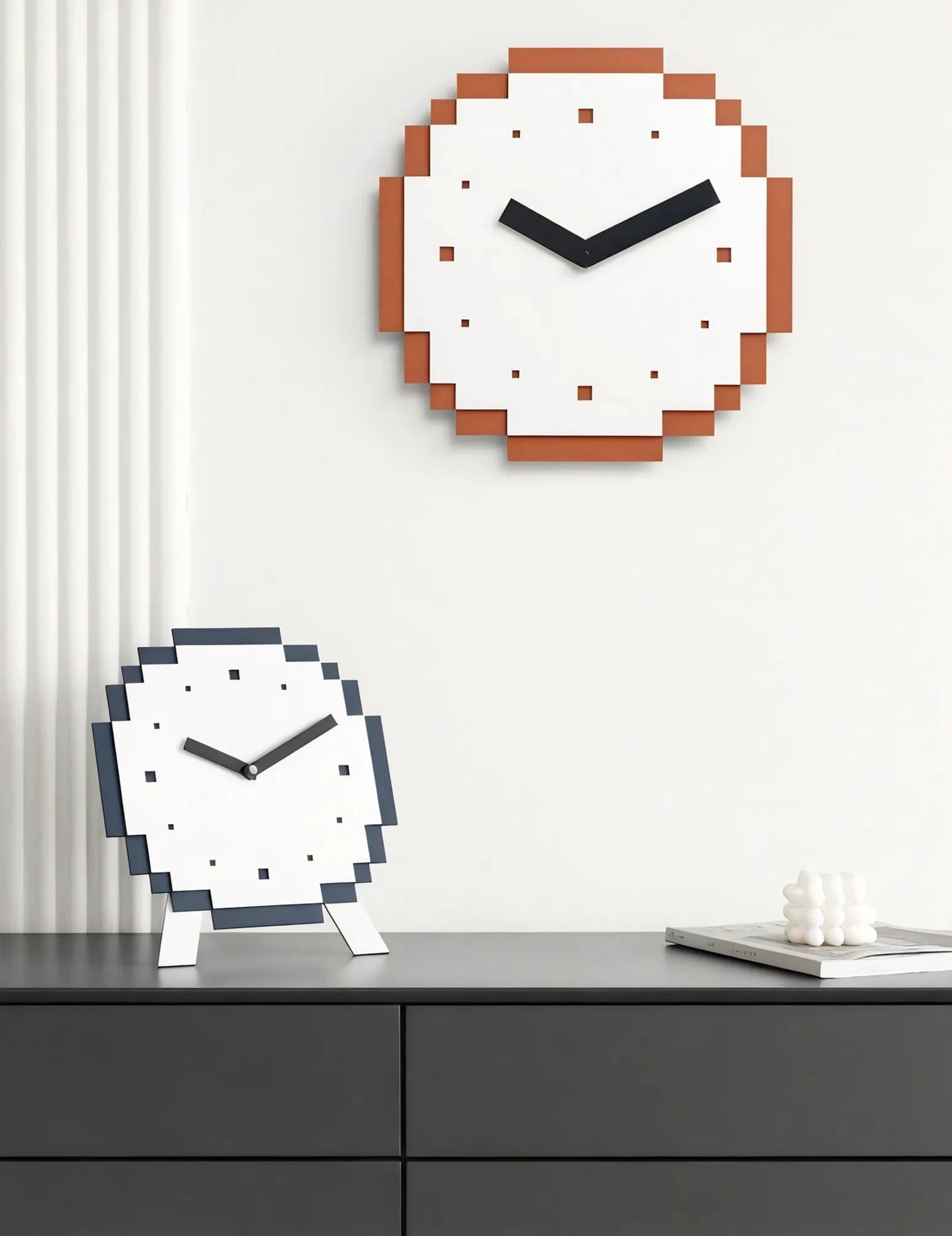 Pixel Wall Clock Aescraft