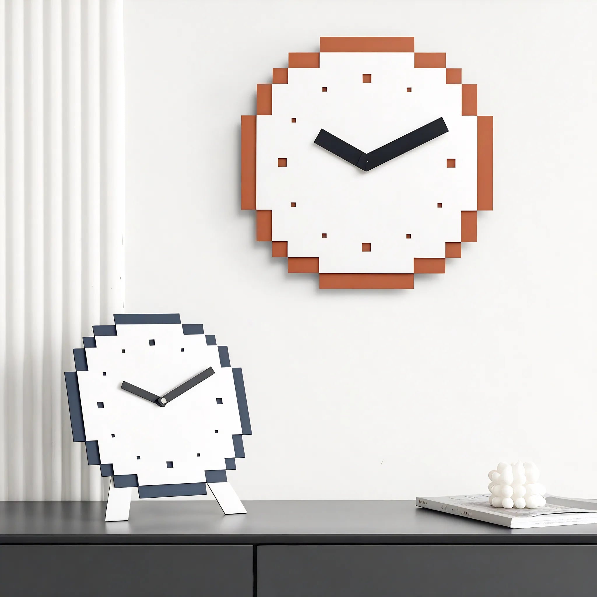 Pixel Wall Clock Aescraft