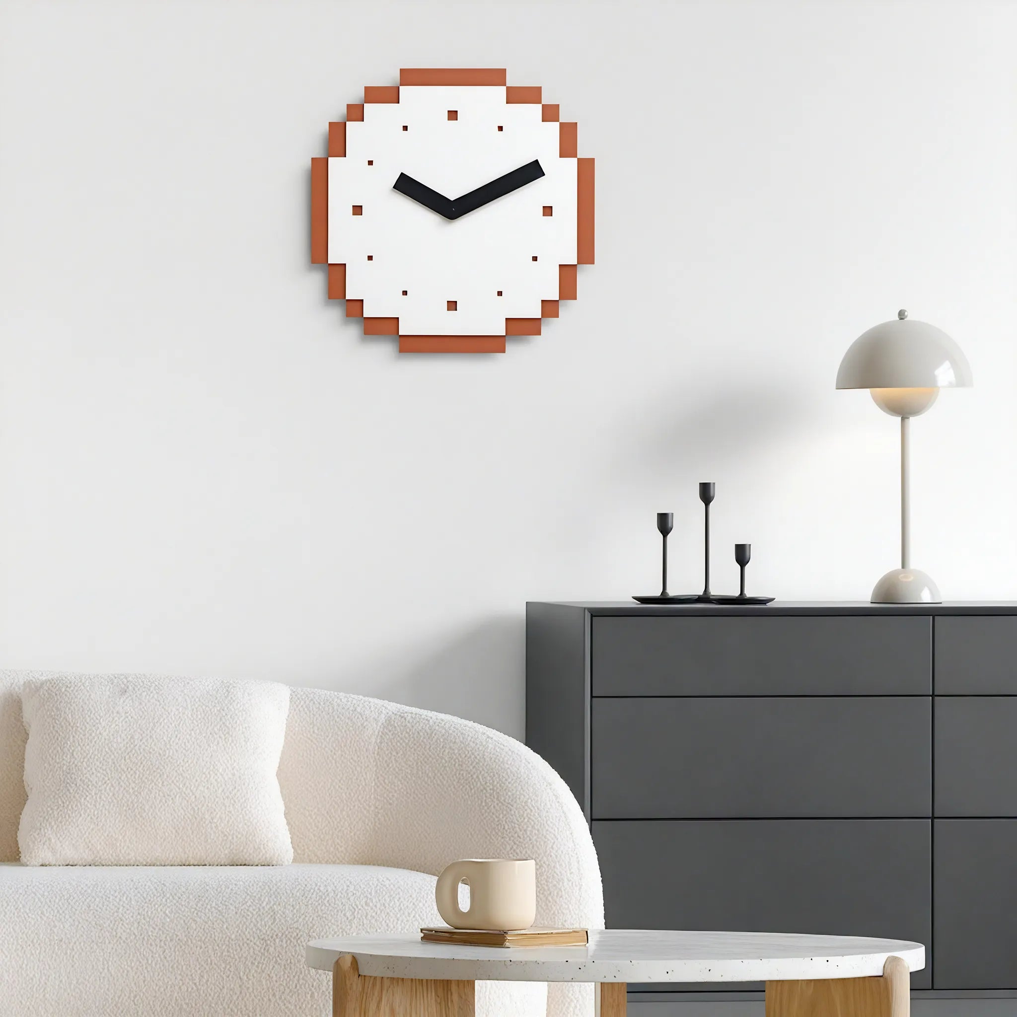 Pixel Wall Clock Aescraft