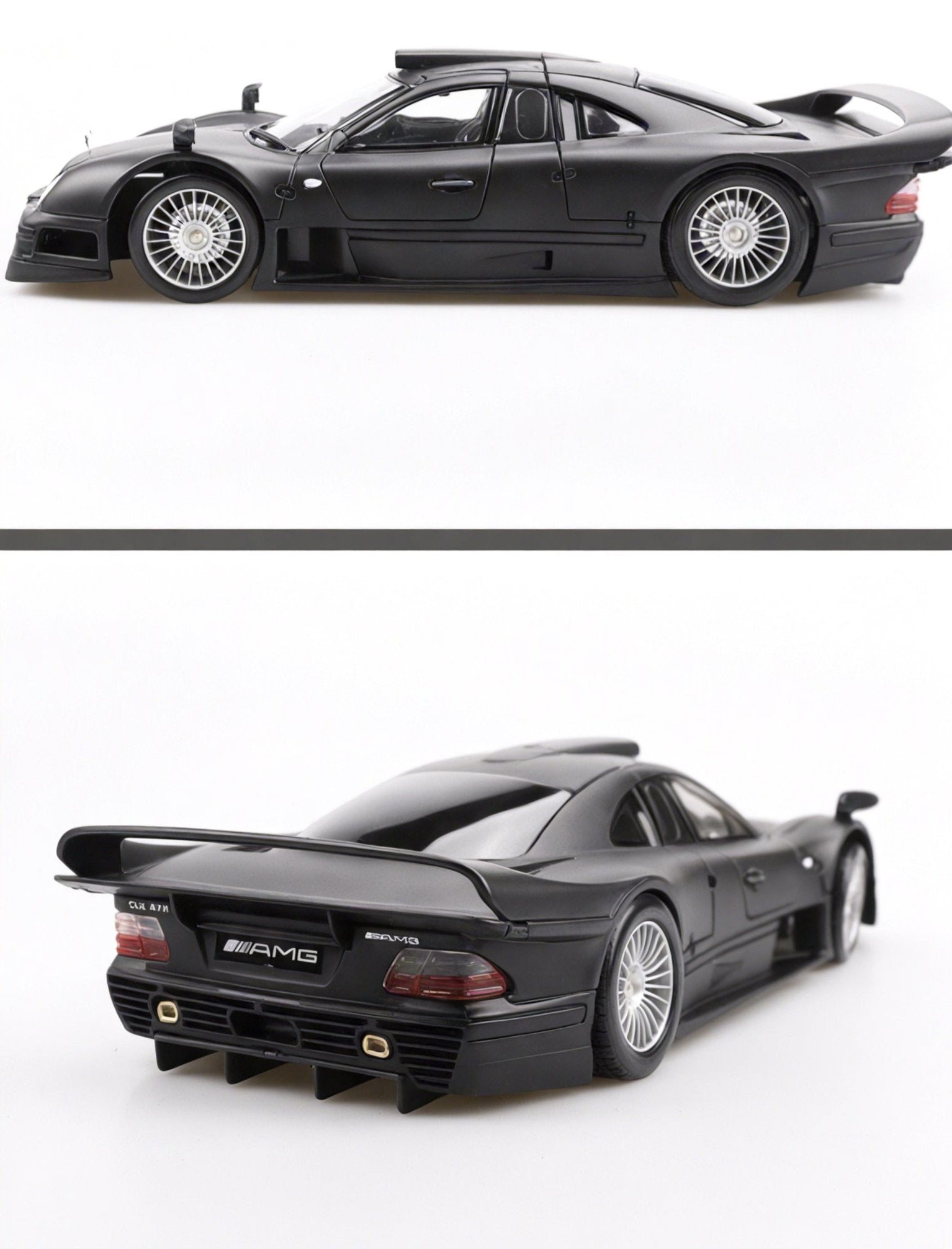 Precision in Black: 1:18 Mercedes-Benz CLK-GTR Model – Aescraft