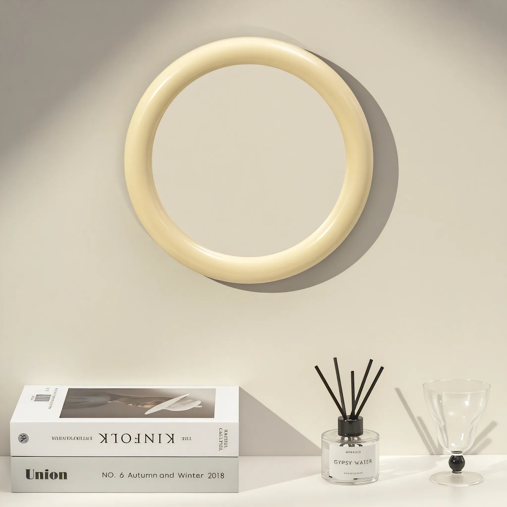 Reflections of Style – Scandinavian Round Mirror customized Aescraft   