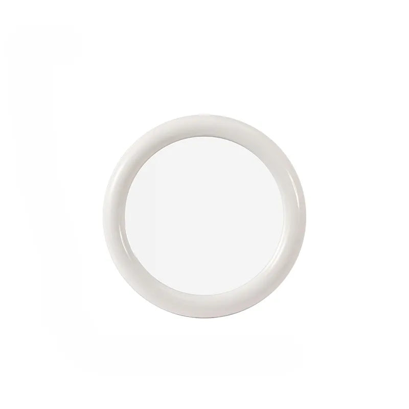 Reflections of Style – Scandinavian Round Mirror customized Aescraft White  