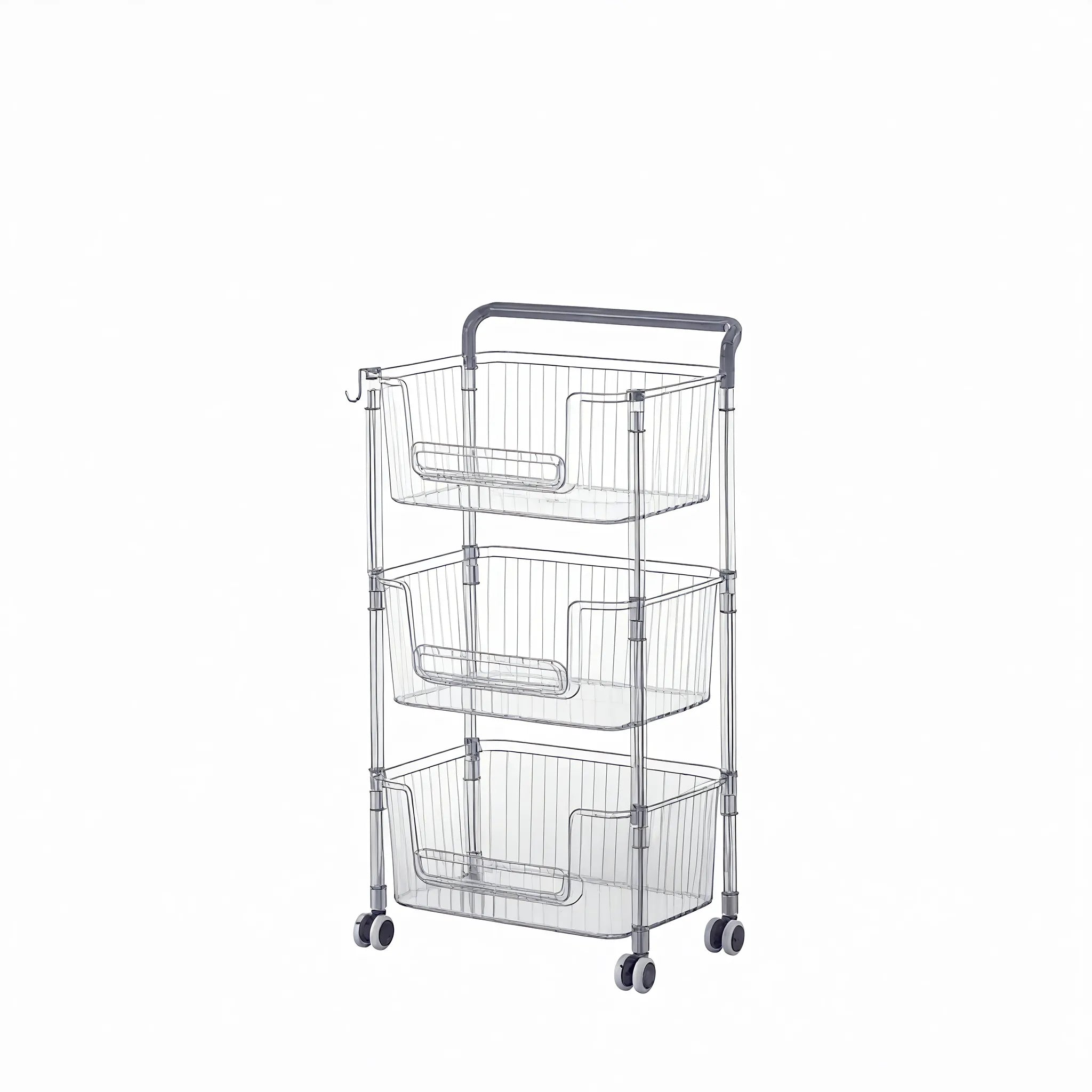 Roll & Stash: Modern Tiered Storage on Wheels Aescraft 3