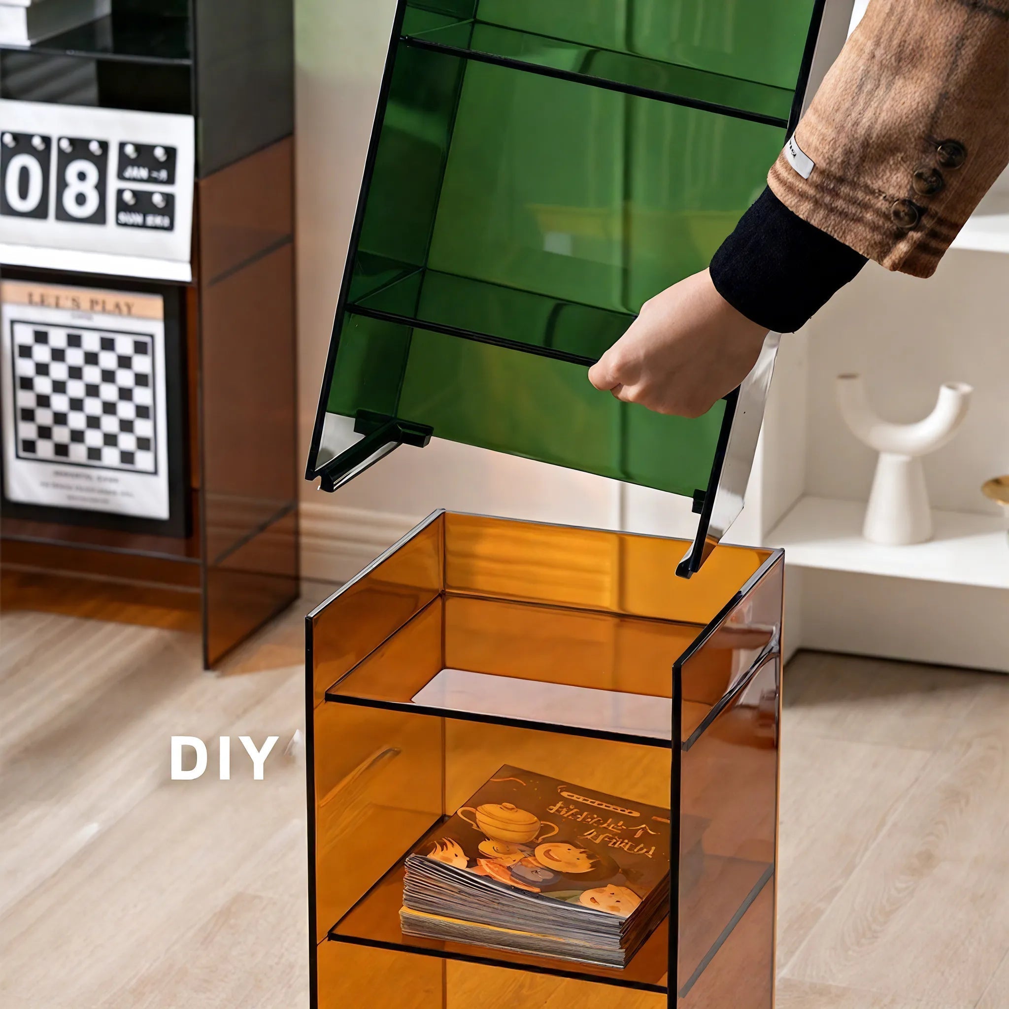 Subtle Spaces: Modern Acrylic Storage Shelf Aescraft