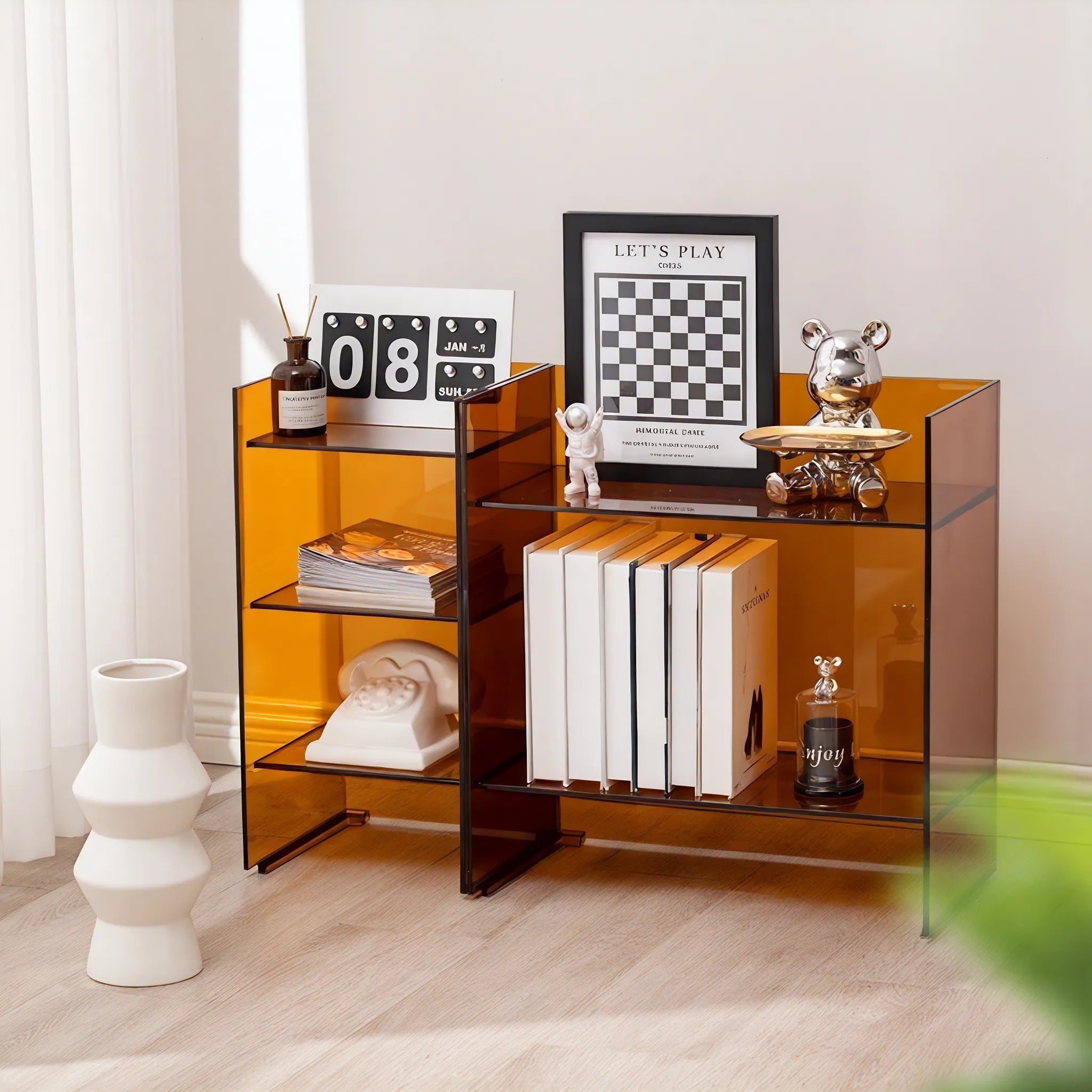 Subtle Spaces: Modern Acrylic Storage Shelf Aescraft