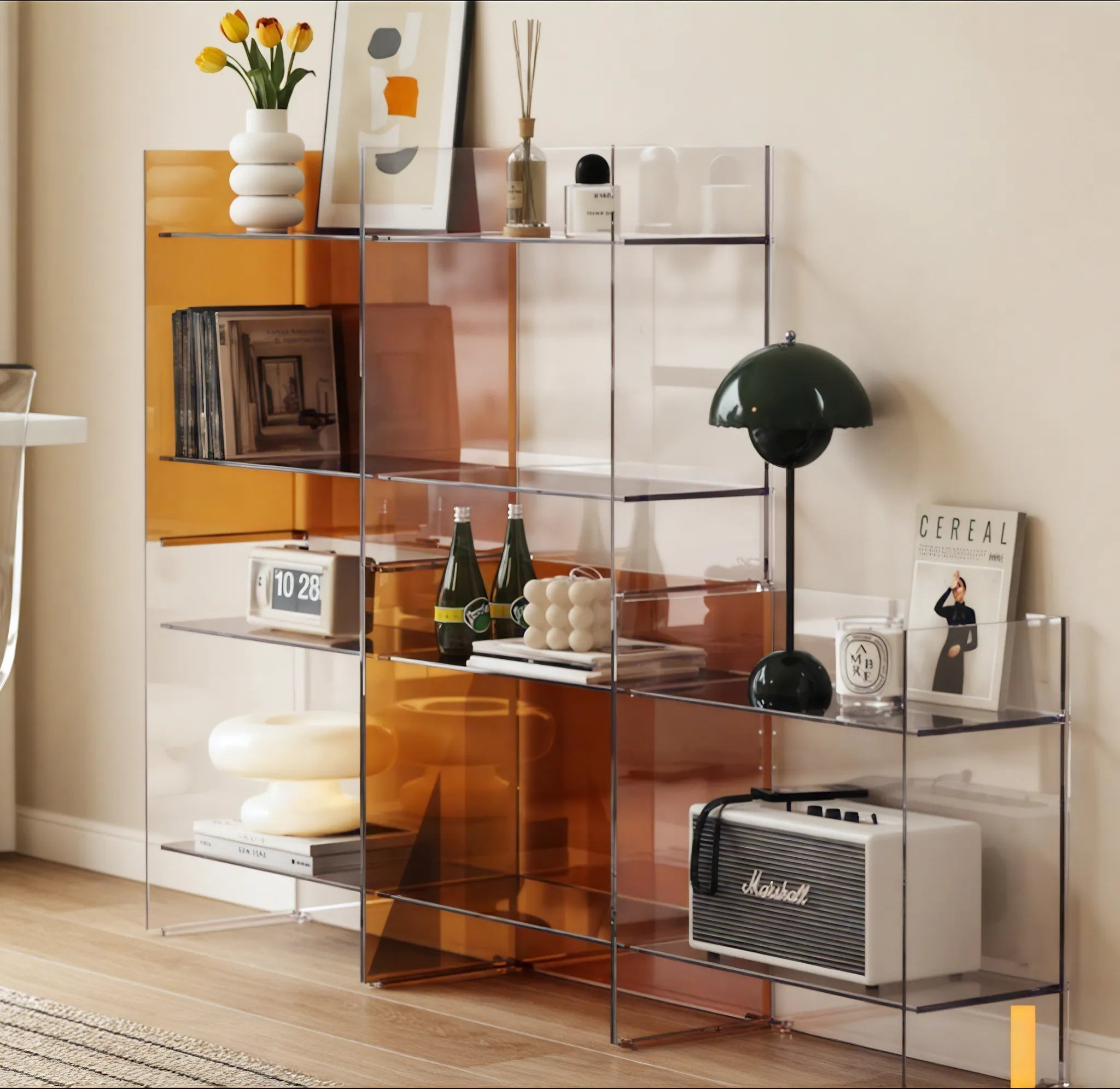 Subtle Spaces: Modern Acrylic Storage Shelf Aescraft