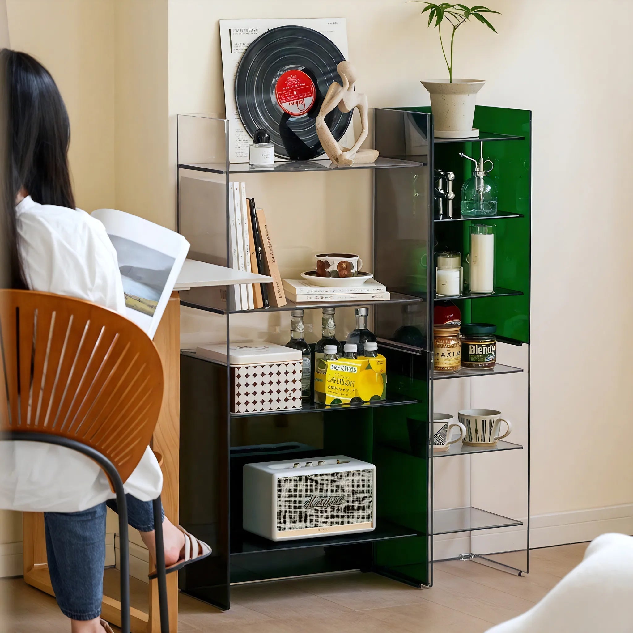 Subtle Spaces: Modern Acrylic Storage Shelf Aescraft