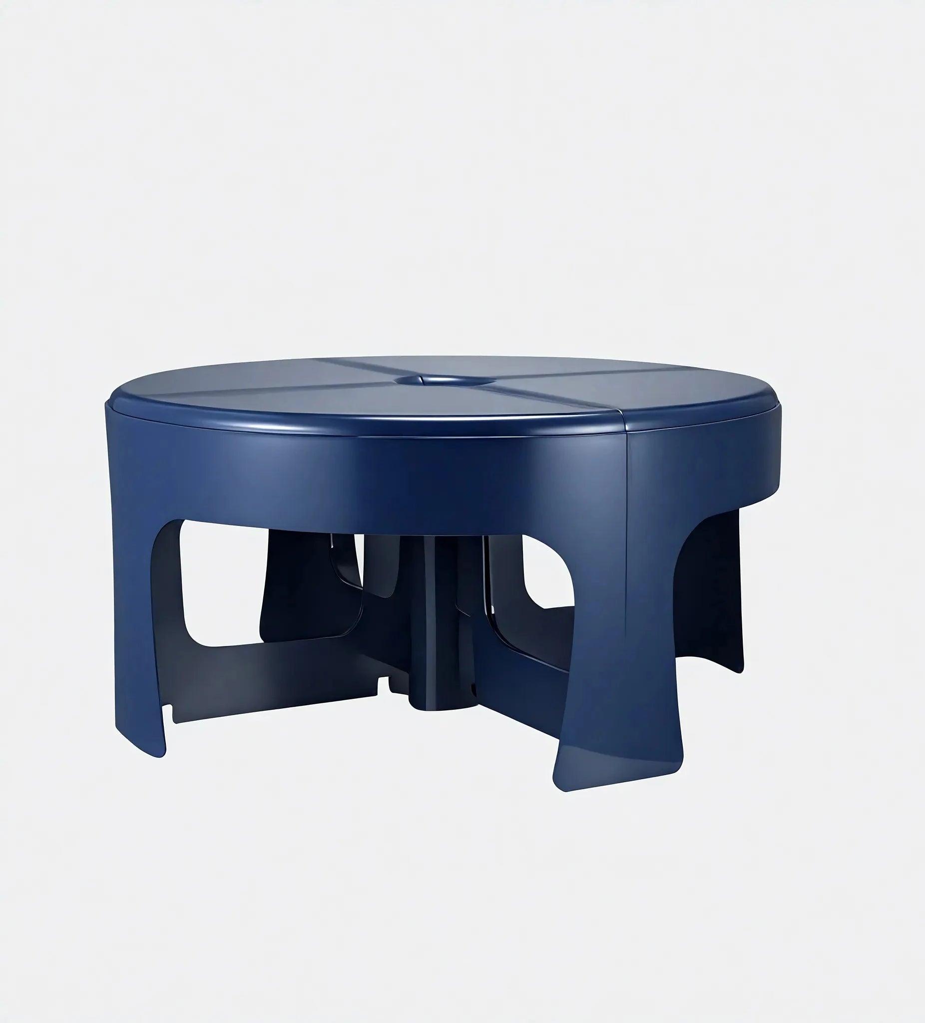 The Modular Marvel: Stackable Coffee Table  Aescraft Blue 4 Piece 