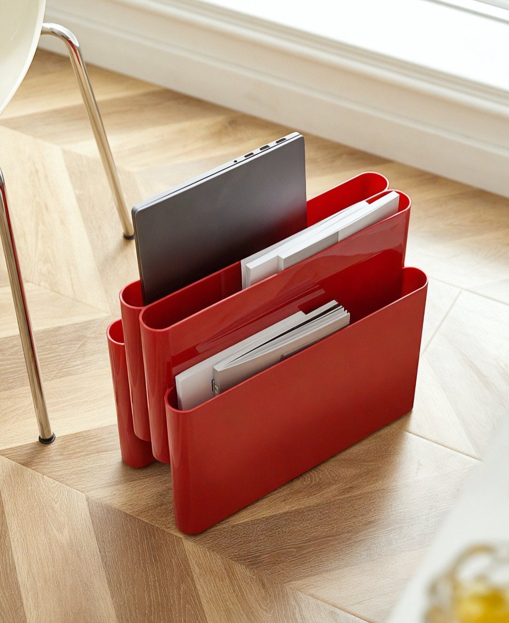 Waveform Magazine Holder – Stylishly Organized – Aescraft